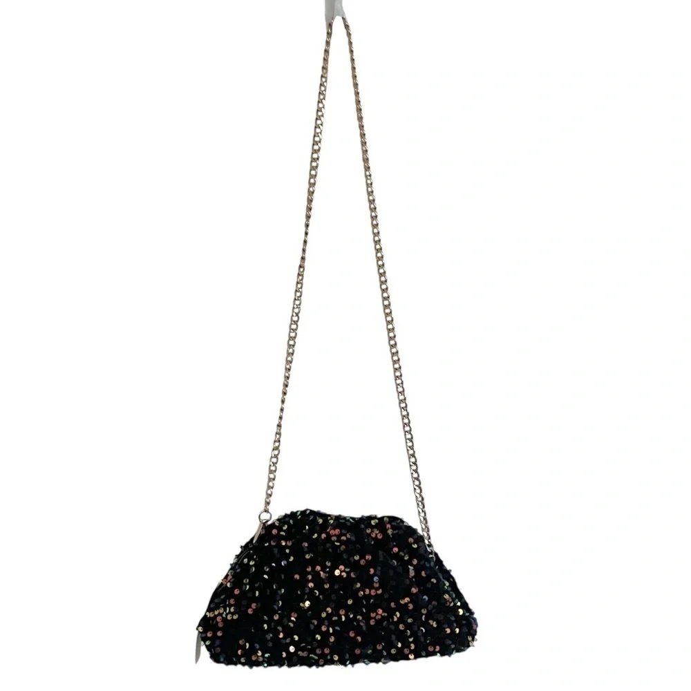 Maeve The Frankie Mini Clutch in Velvet Sequin Edition NWT